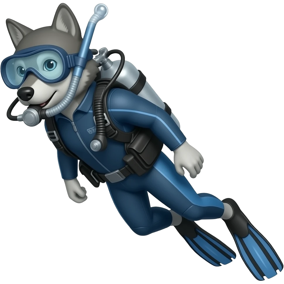 Wolf Scuba Diving emoji