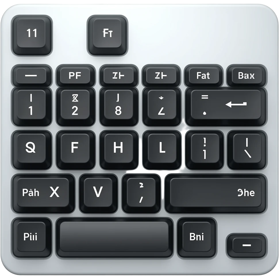 black keyboard emoji