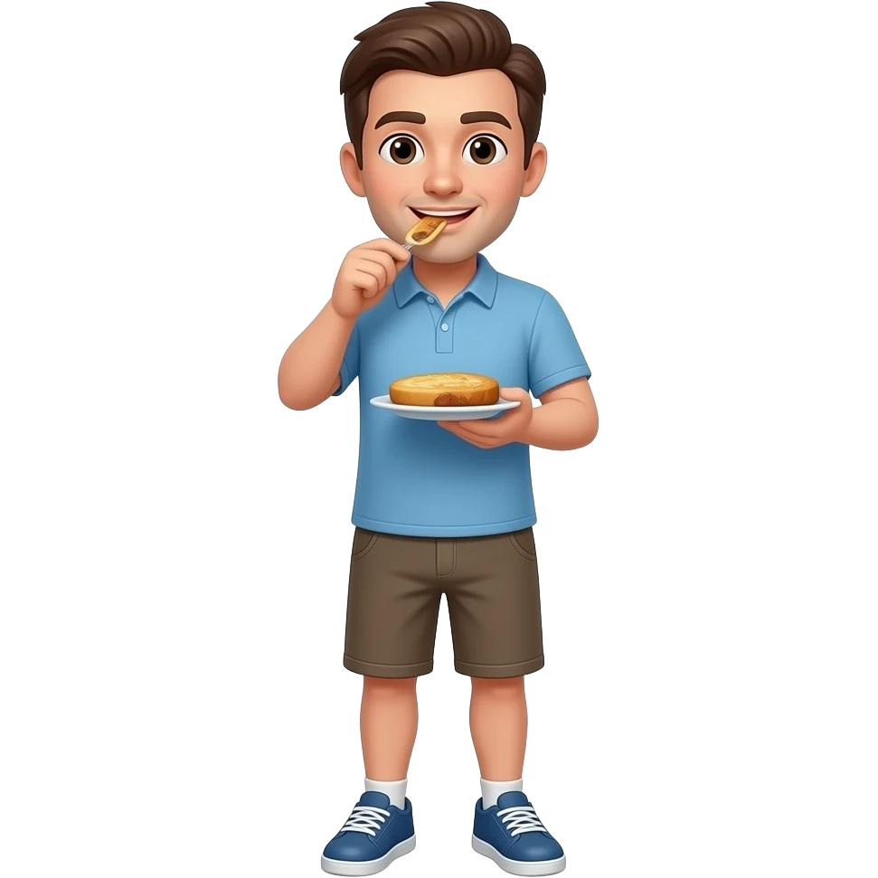 Make him eating emoji