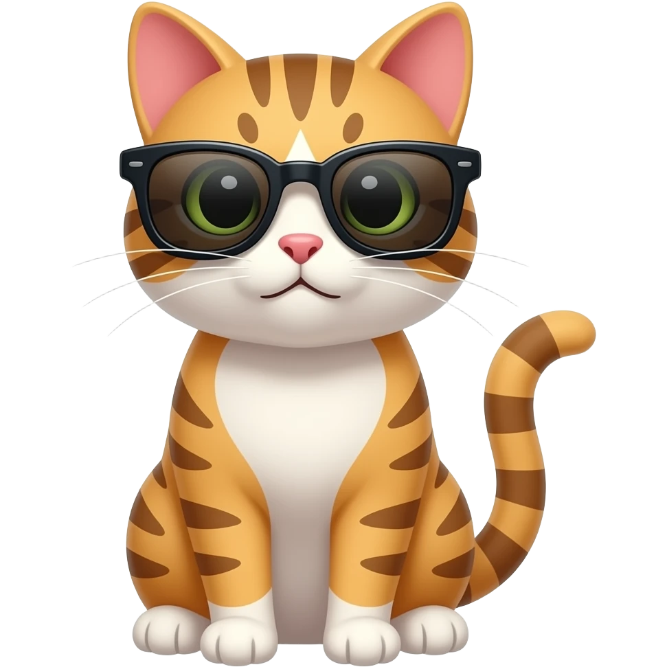 Cat wearing sunglasses emoji