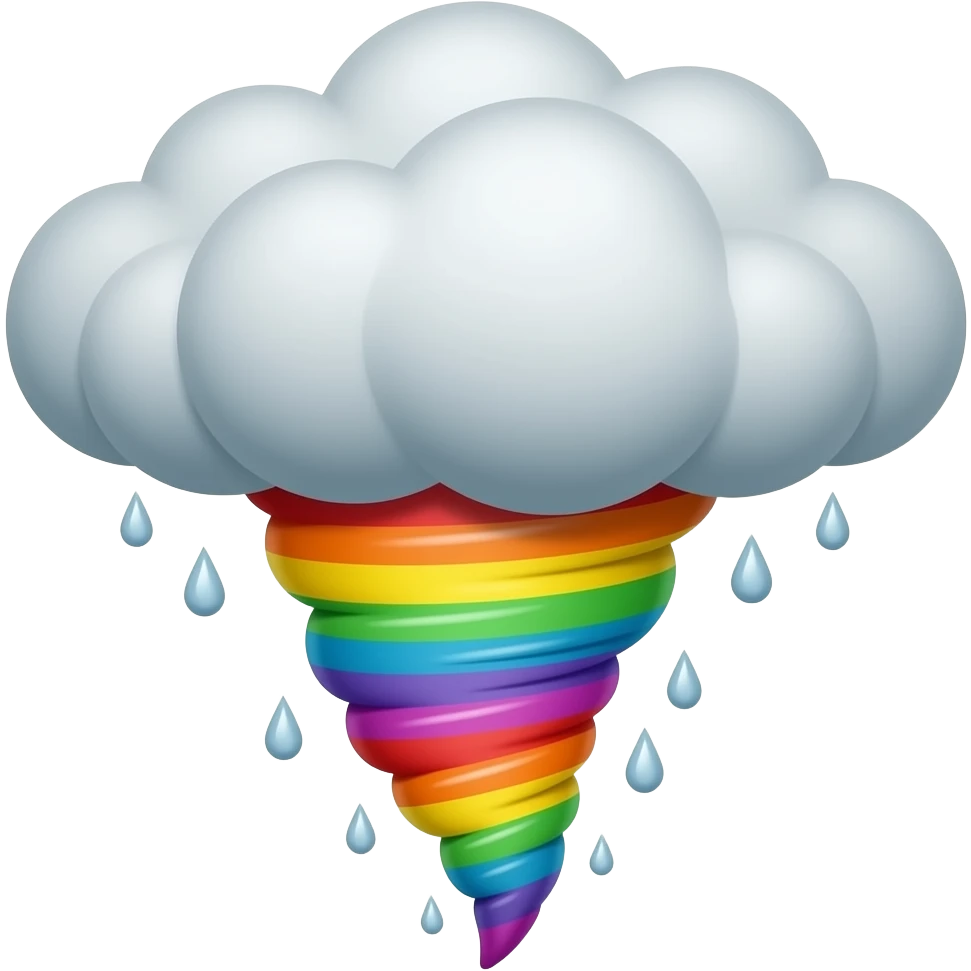Rainbow Tornado emoji