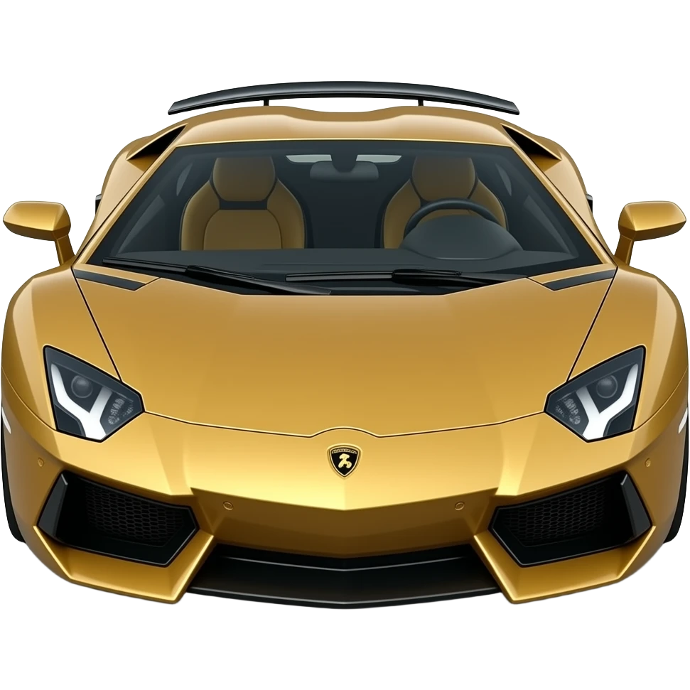 lamborghini aventador, hyper realistic highly detailled emoji