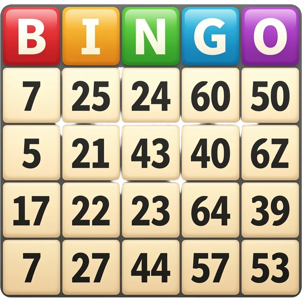 Bingo emoji