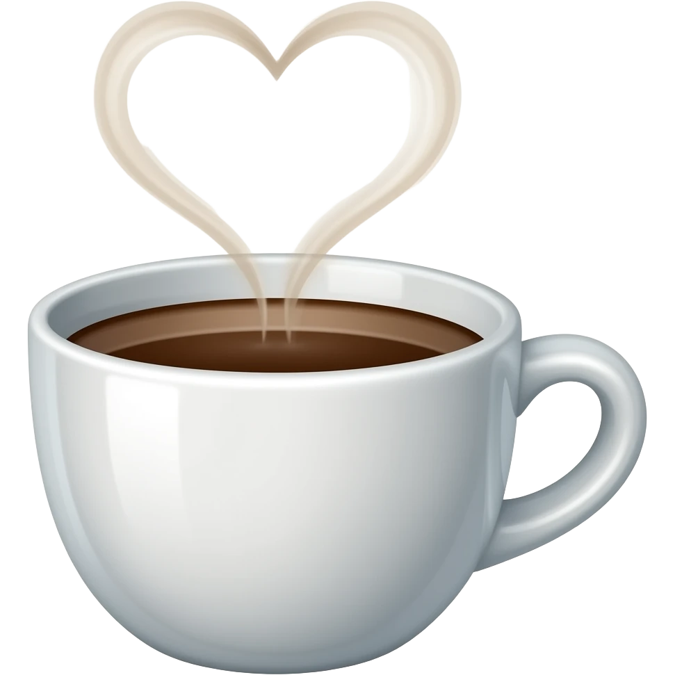 coffee cup animated falling in love emoji