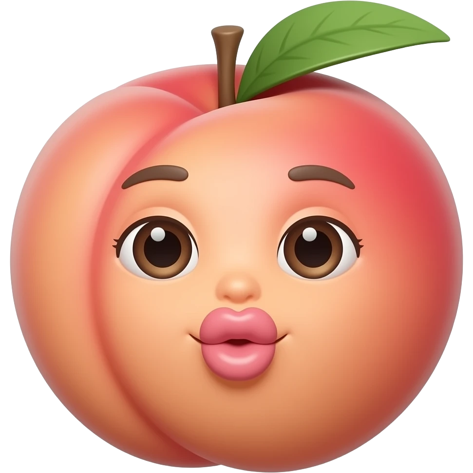 🍑😘 emoji