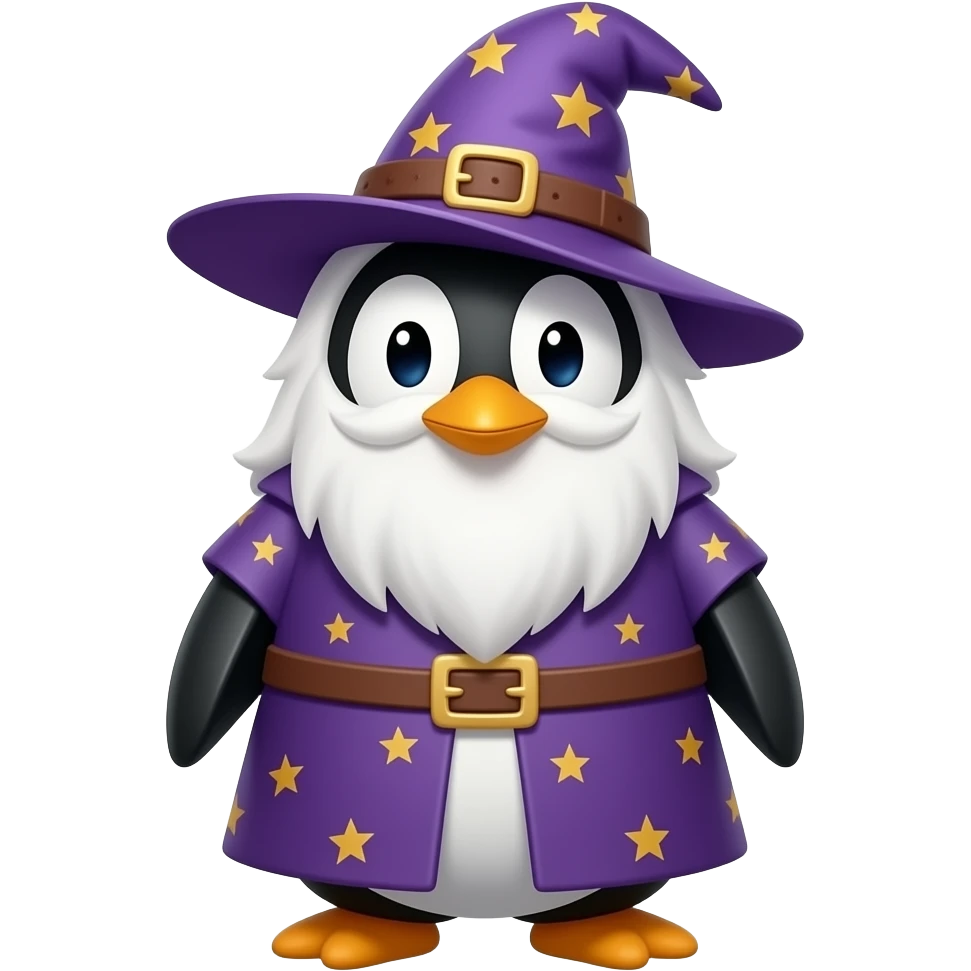 Penguin Wizard emoji