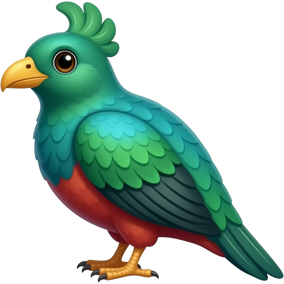 Crea un quetzal emoji