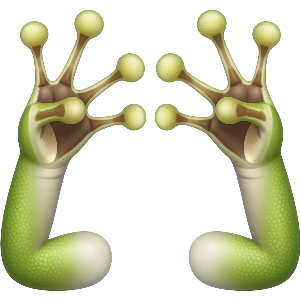 frog forelimbs webbed emoji