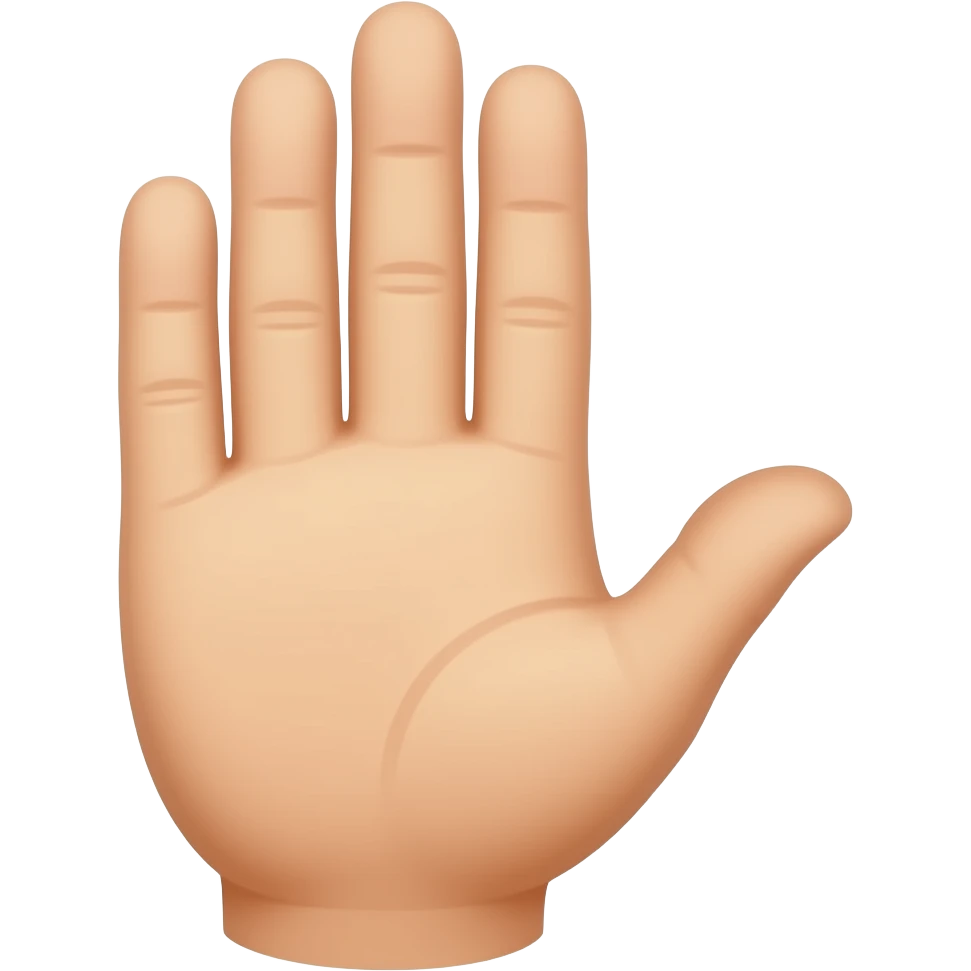 Three fingers  jul emoji