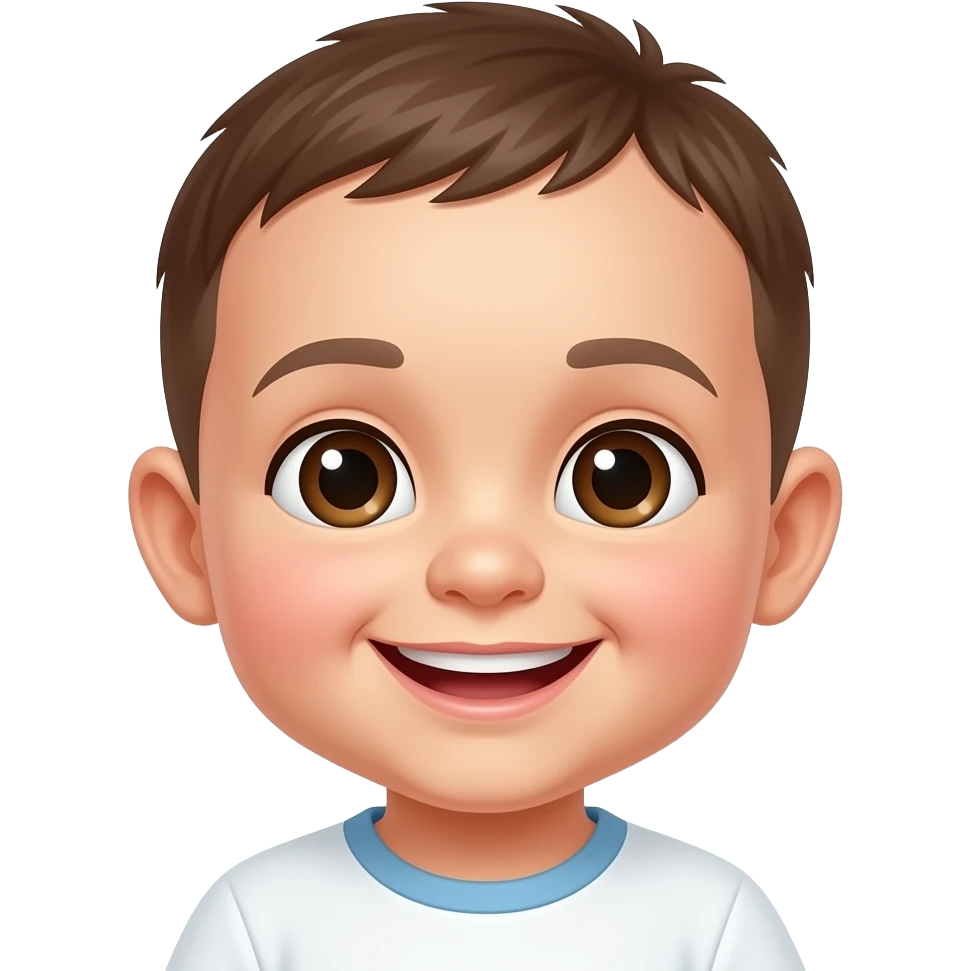 Smiling baby emoji
