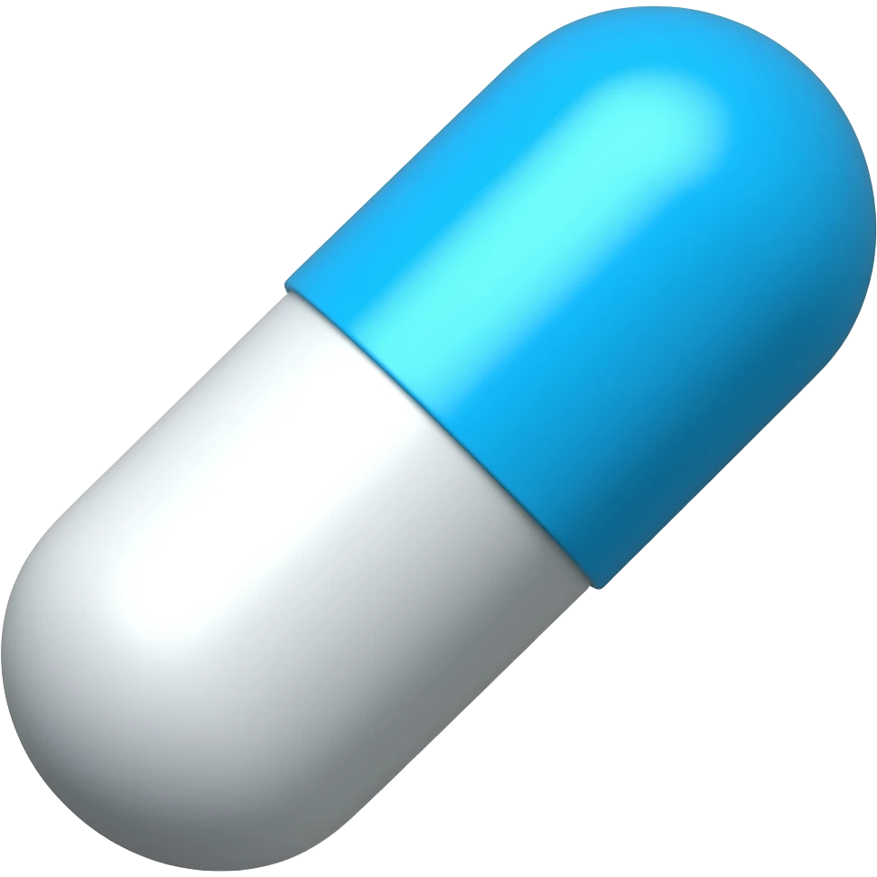 blue pill emoji