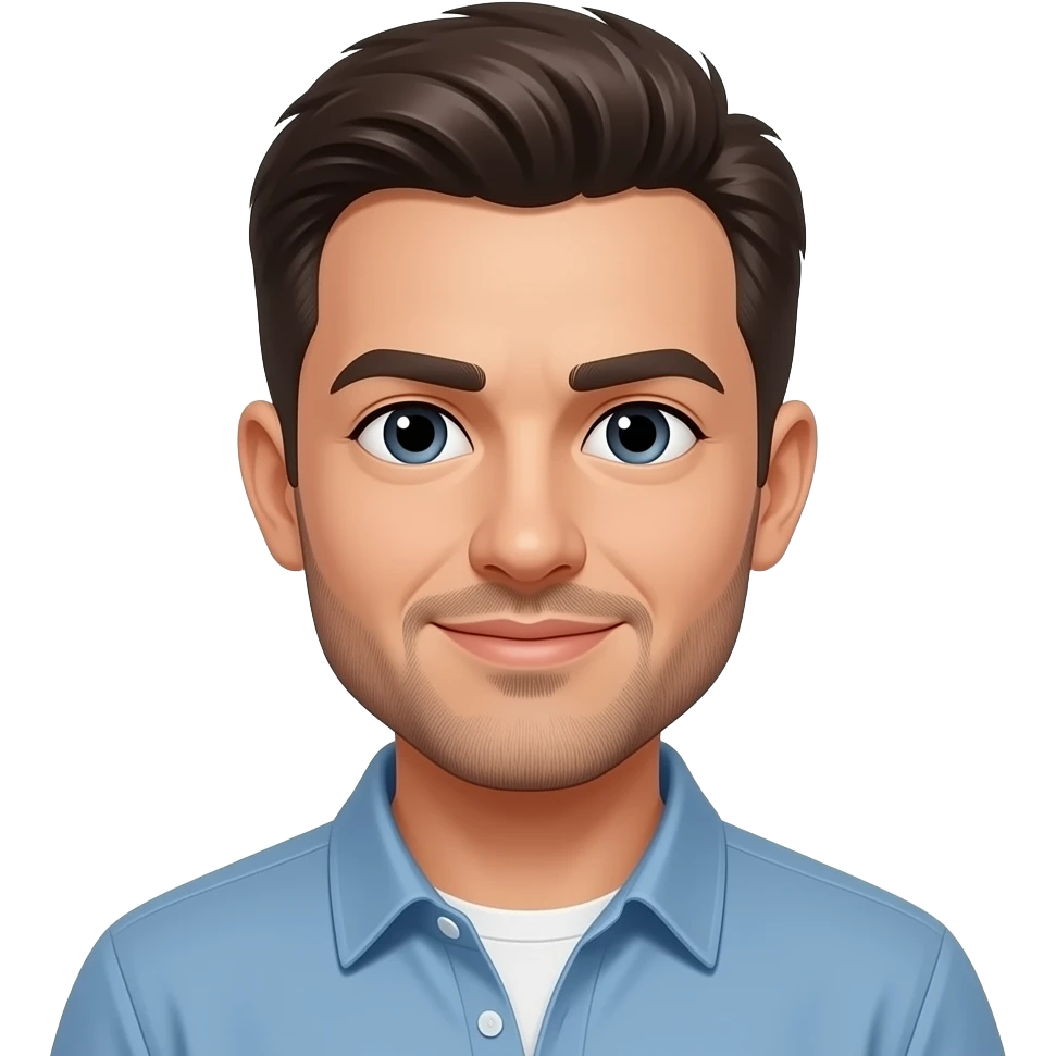 The profiles of a man emoji