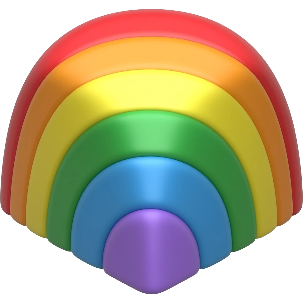 Rainbow block emoji