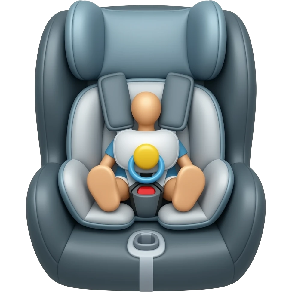 child seat with dummy emoji
