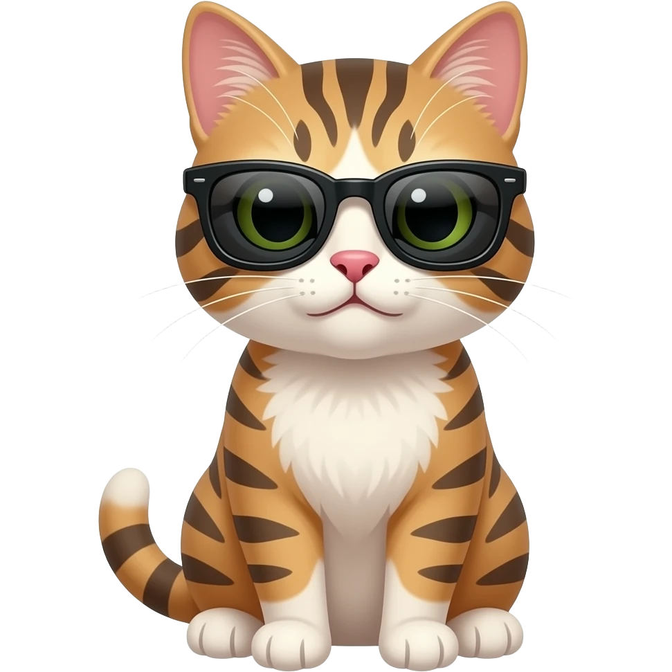Cat wearing sunglasses emoji