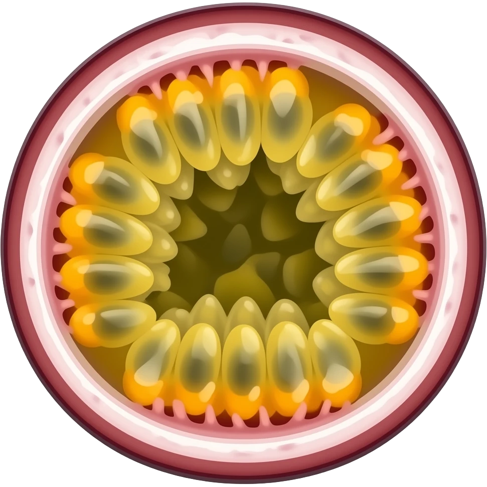 Passion fruit without background copy paste emoji