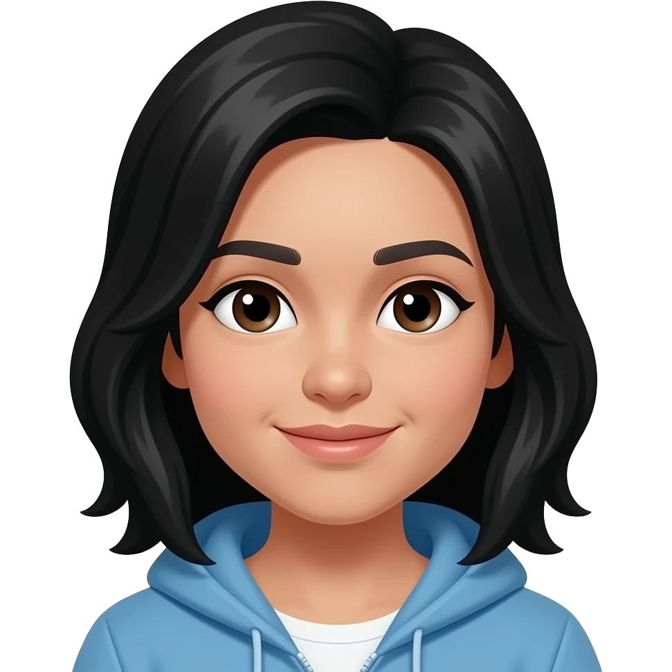 Change hair to black emoji