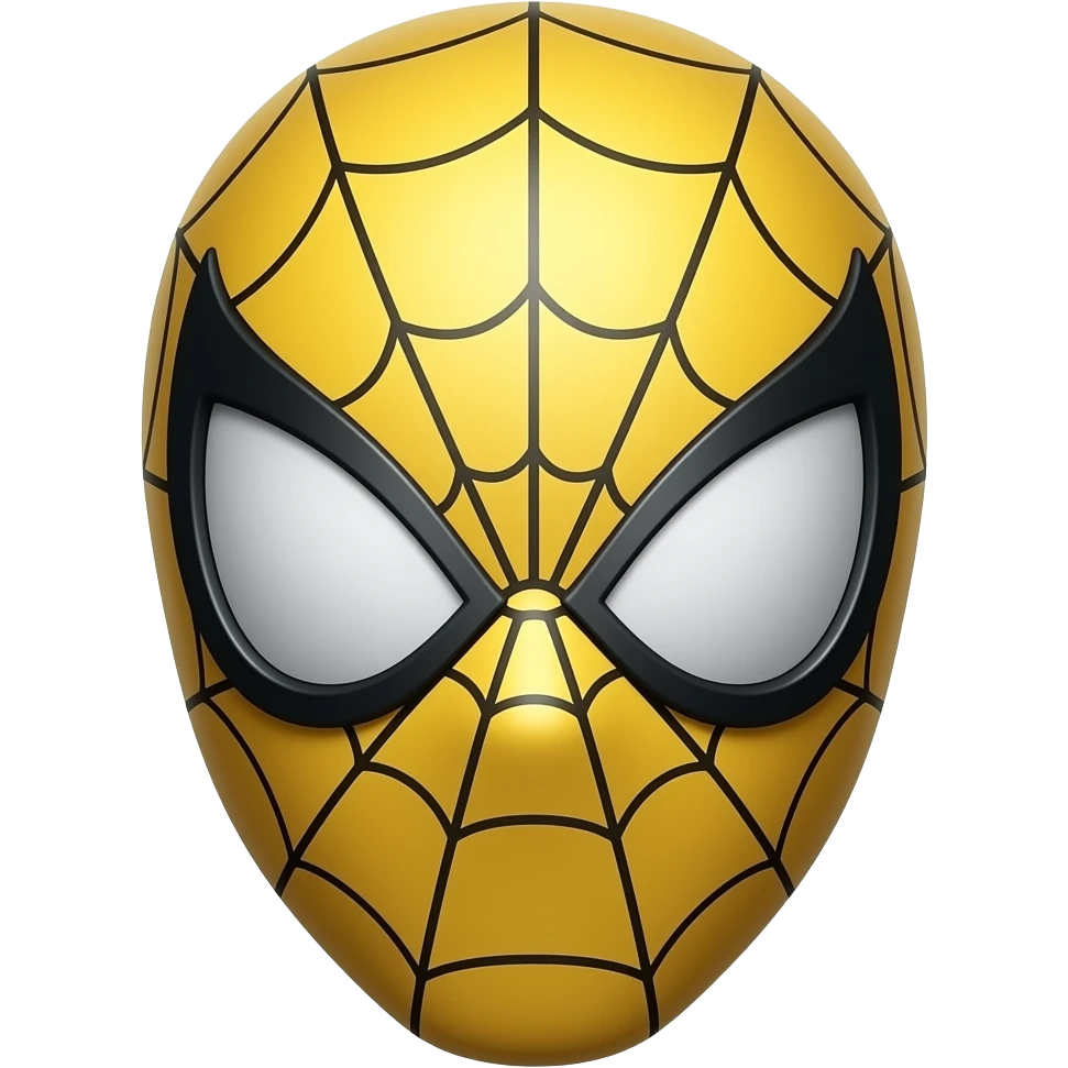 Yellow spiderman mask emoji | AI Emoji Generator