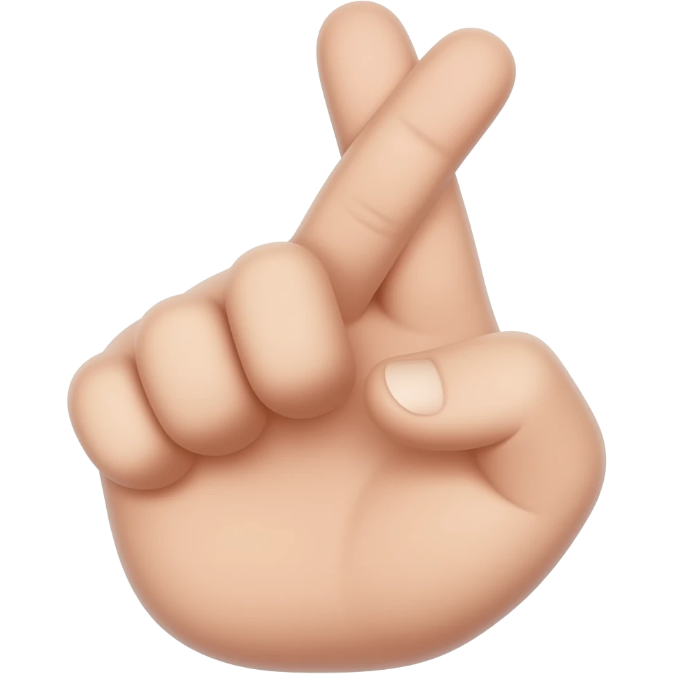 fingers crossed emoji