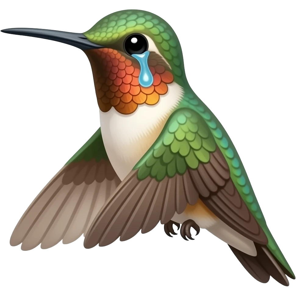Colibri crying emoji