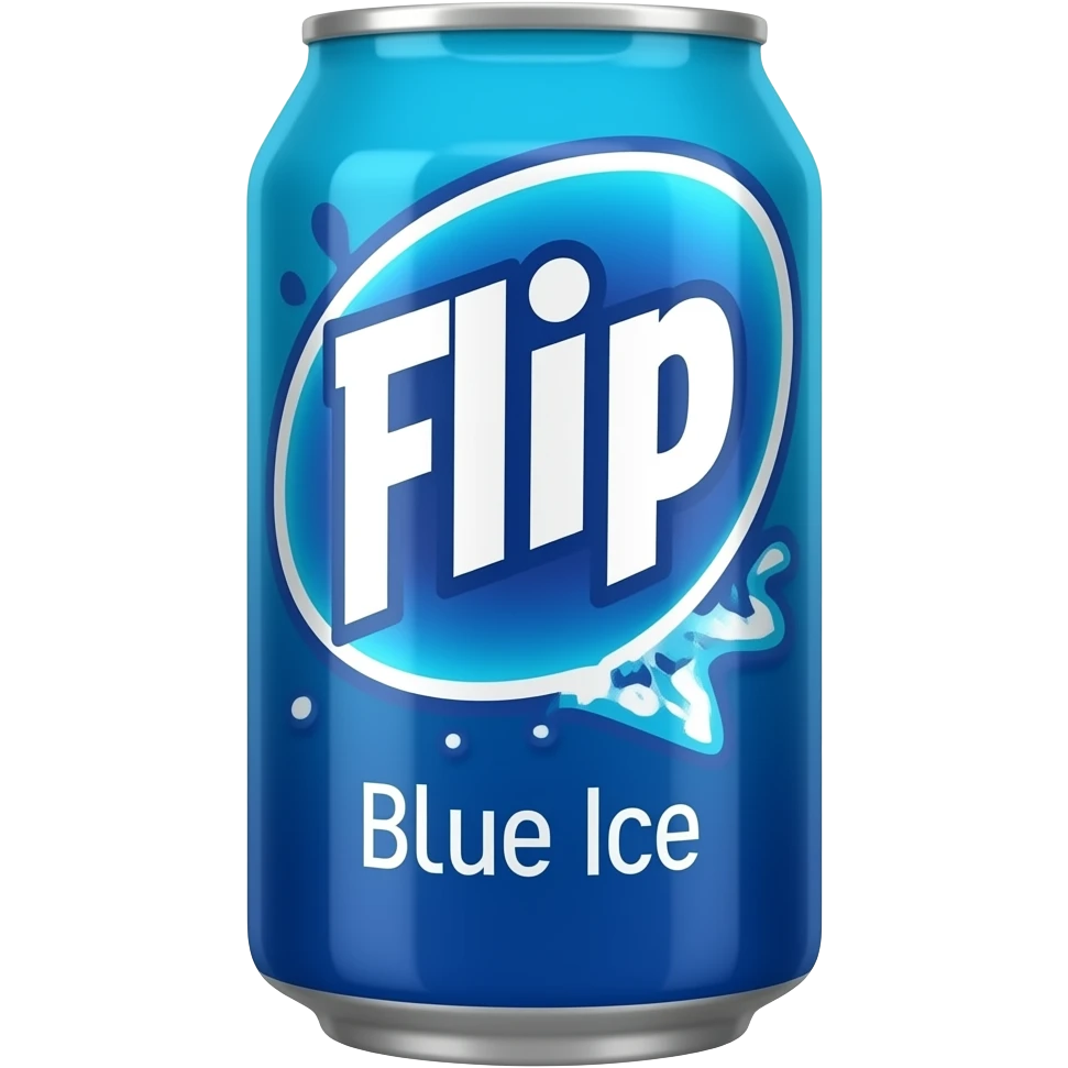 Flip SIde Blue Ice Energy Drink emoji