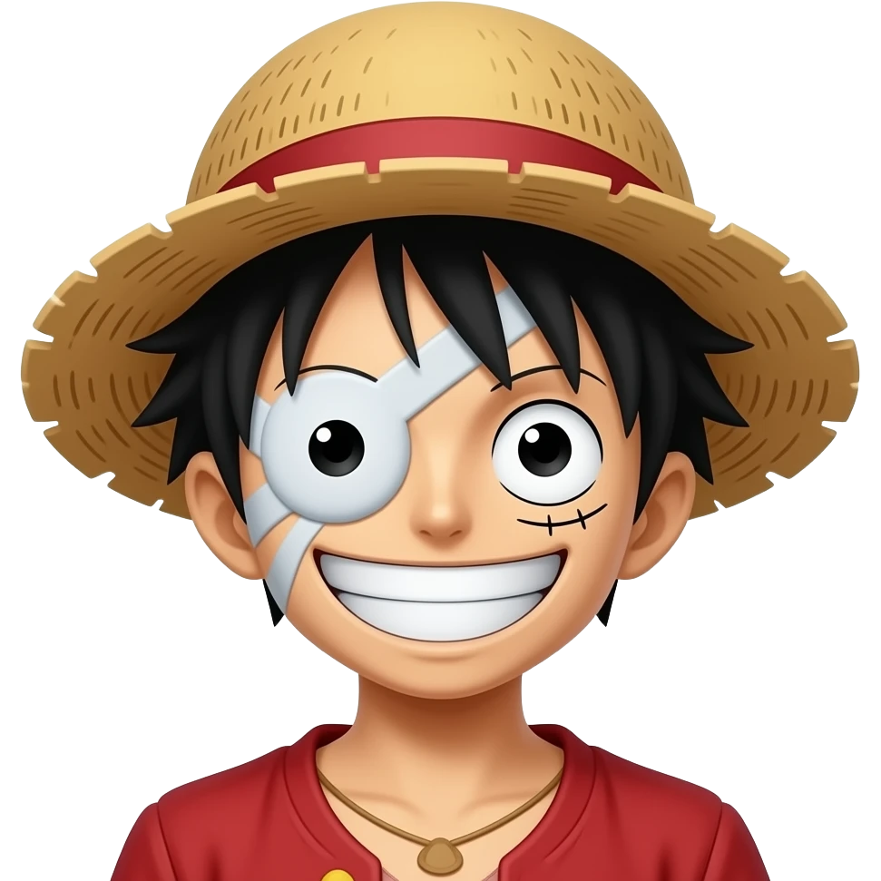 luffy one piece emoji