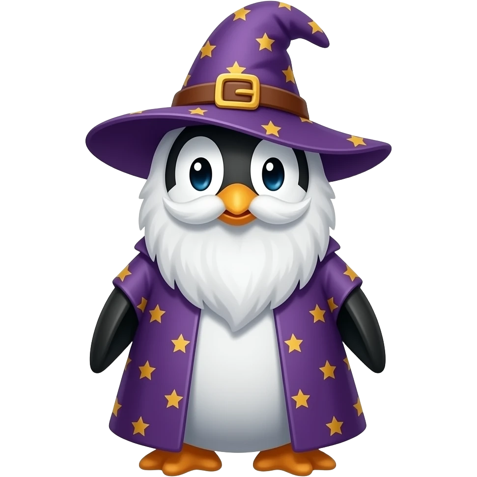 Penguin Wizard emoji