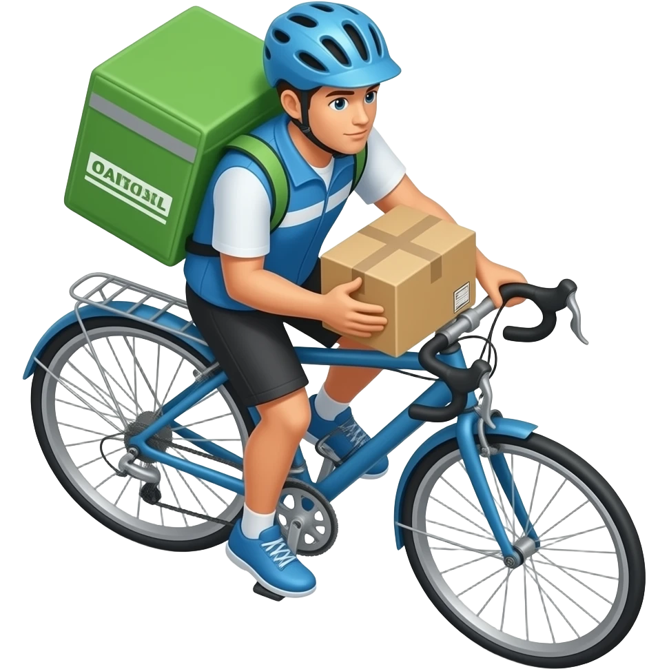 delivey rider top view emoji