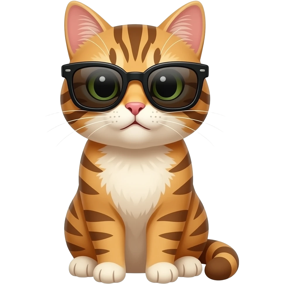 Cat wearing sunglasses emoji