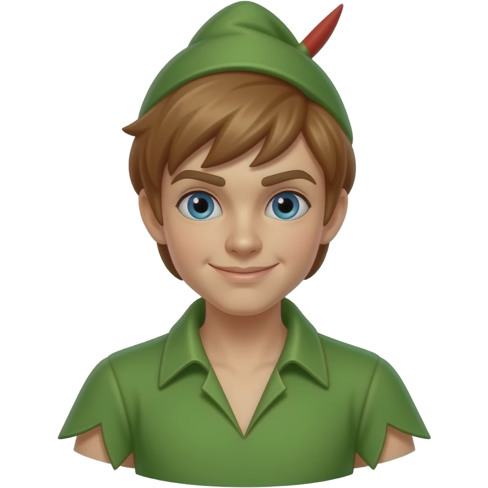 Peter Pan with angles emoji