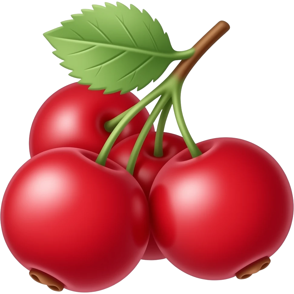 Red berries emoji