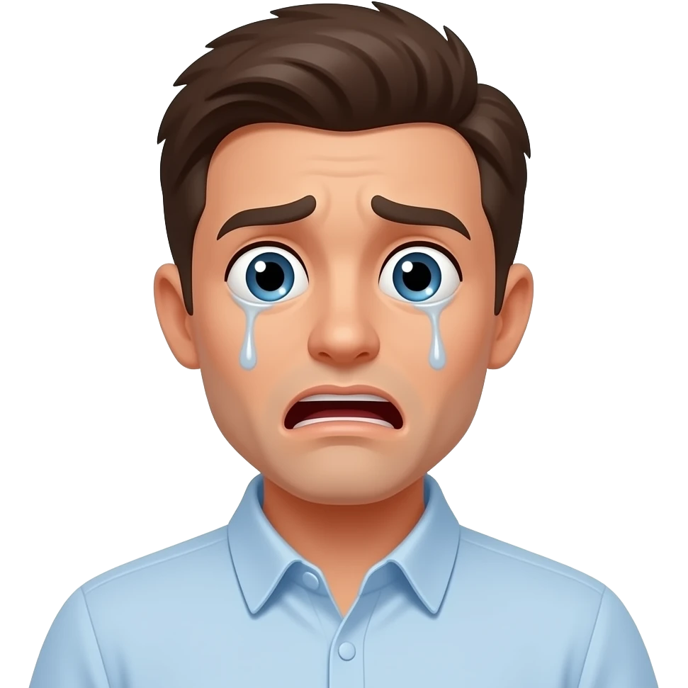 Очень Испуганый смайлик emoji