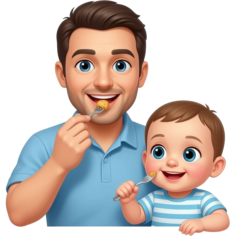 Папа малыш сахар ест emoji