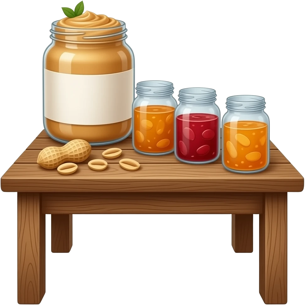 Peanut butter and jelly home made emoji