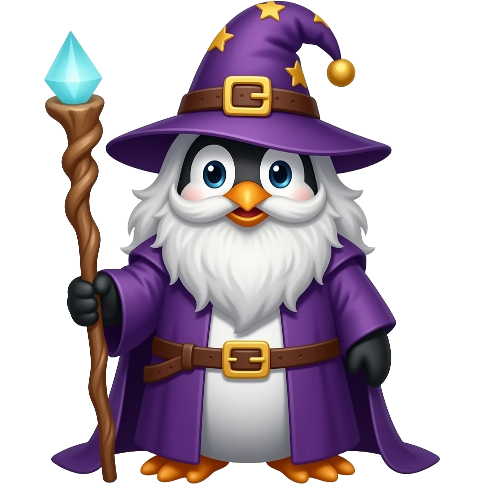 Penguin Wizard emoji