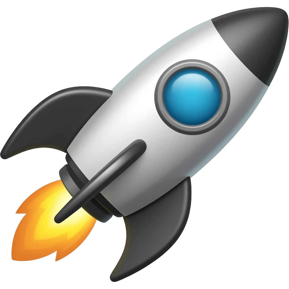 rocket chart emoji