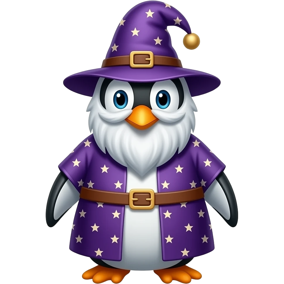 Penguin Wizard emoji