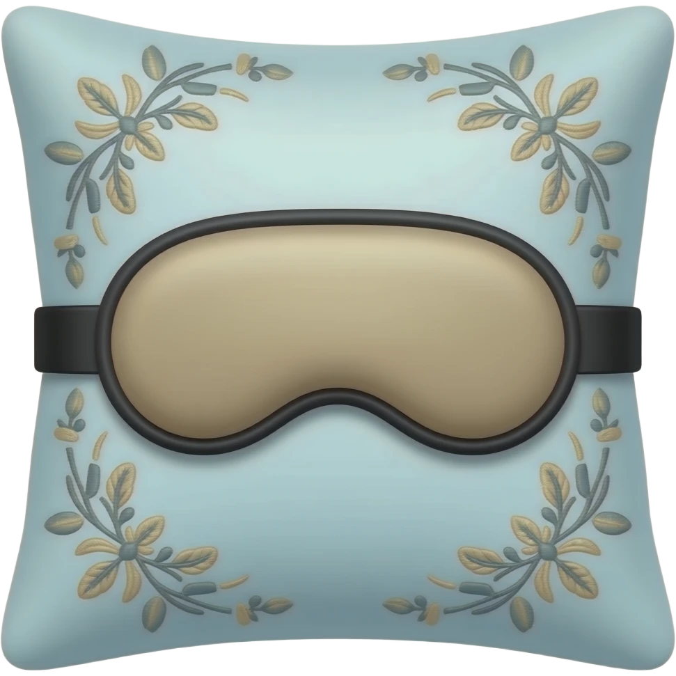 枕头和眼罩 emoji