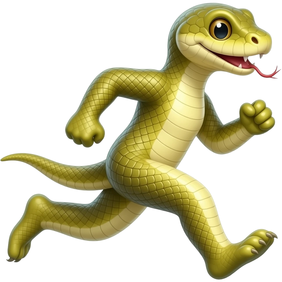 snake running emoji