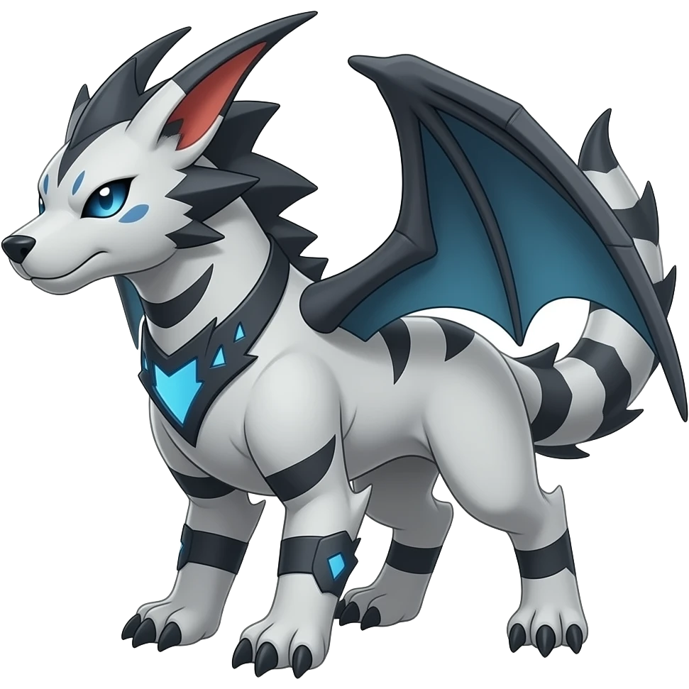 Guilmon-Scizor-Bisharp-Darkrai-Latias-Koraidon-Fakémon-Animal-hybrid, full body emoji