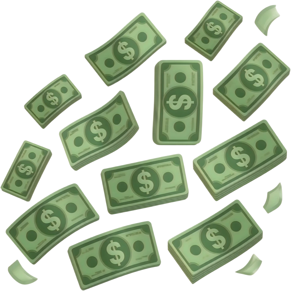 throwing money emoji