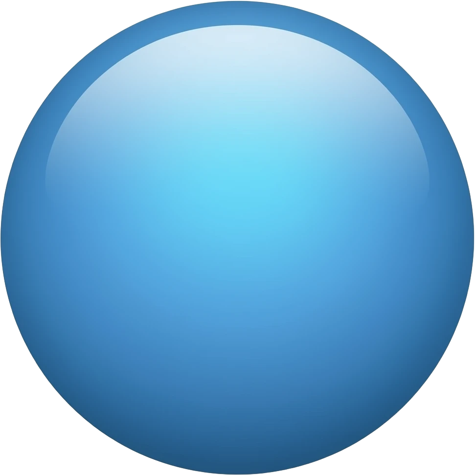 a blue emoji