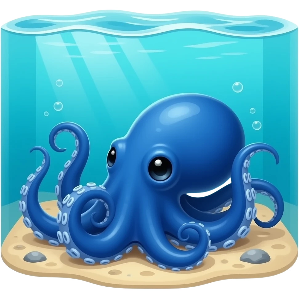blue octopus emoji