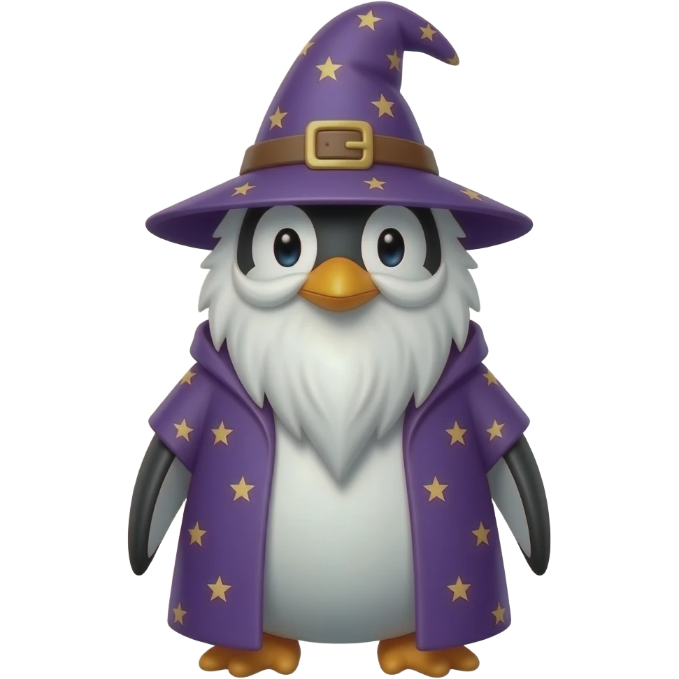 Penguin Wizard emoji