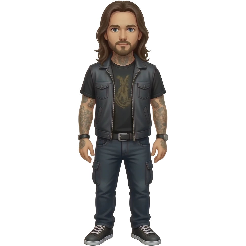 Korn lead singer (fullbody) emoji