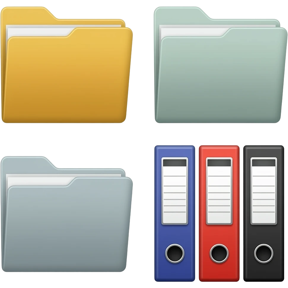 Script folders / binders emoji