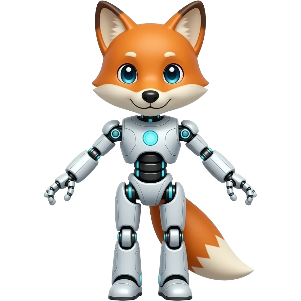 A humanoid robot fox emoji