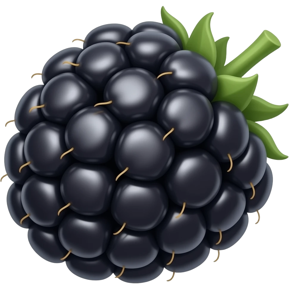 Angled Blackberry emoji