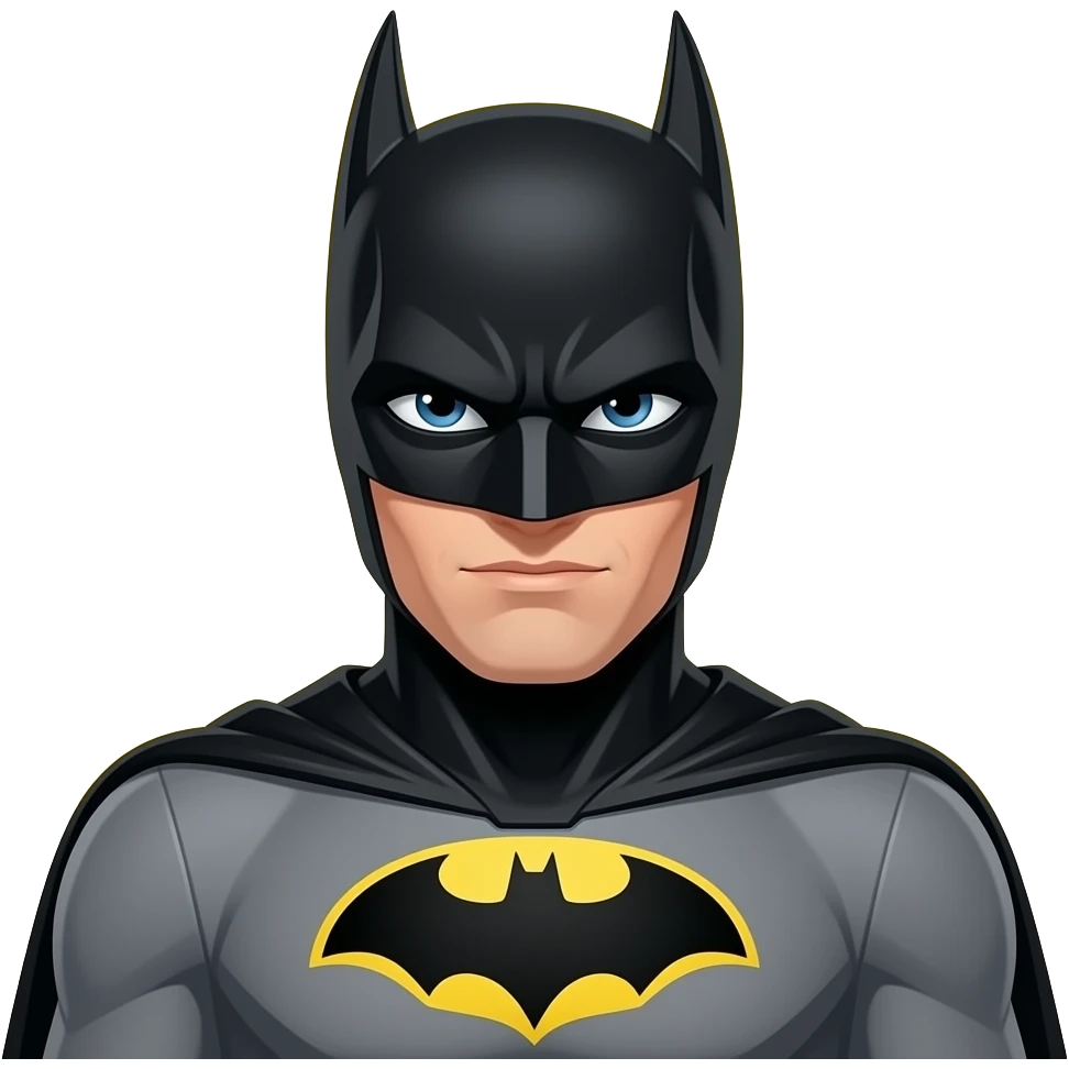 Batman with aura emoji