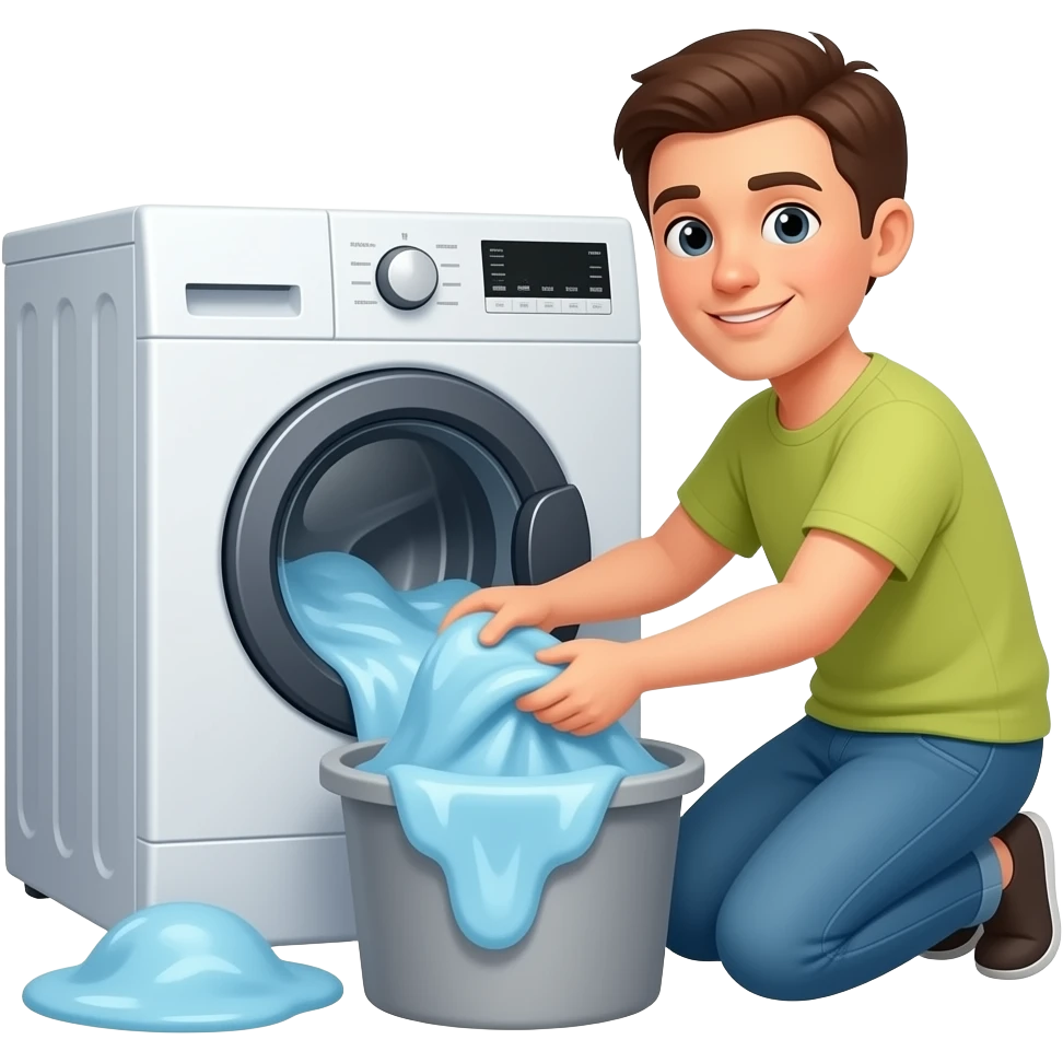 person having laundry emoji